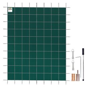 VEVOR Pool Safety Cover Fits 20 x 38 ft Rectangle Inground Safety Pool Cover Green Mesh Solid Pool Safety Cover for Swimming Pool Winter Safety C