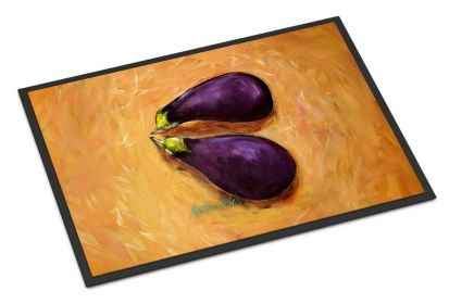NEW EP II Eggplant Doormat Front Door Mat Indoor Outdoor Rugs for Entryway, Non Slip Washable Low Pile, 18H X 27W
