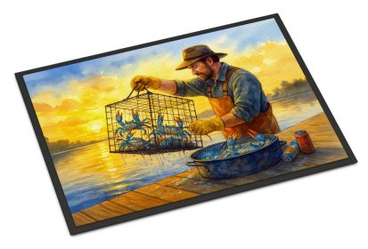 Crabbin Doormat Front Door Mat Indoor Outdoor Rugs for Entryway, Non Slip Washable Low Pile, 18H X 27W