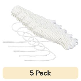 (5 pack) Braided Polyester Outdoor Clothesline, 50 feet, White Clothes Line
