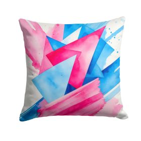 Trans and Proud Pride Throw Pillow Machine Washable, Indoor Outdoor Decorative Pillow for Couch, Bed or Patio, 14Hx14W