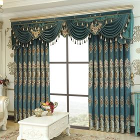 Luxury Elegant High-end Embroidered Curtains, Blackout Living Room Bedroom Villa, Velvet Curtains, Finished 2-piece (Option: SGP2022114203)